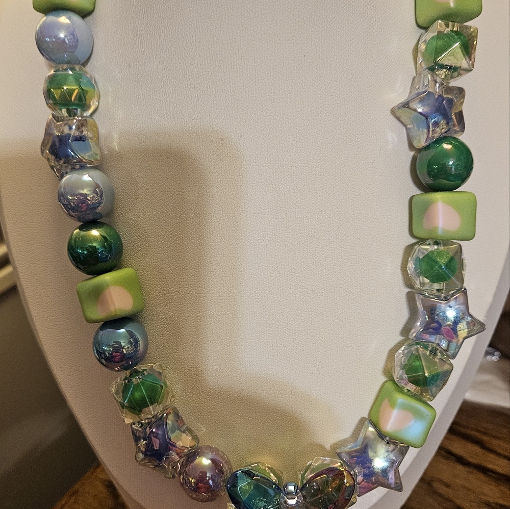 Handmade Colorful Beaded Necklace with Butterfly Pendant - Picture 12 of 12